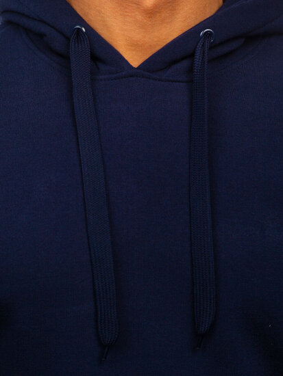 Men's Kangaroo Hoodie Navy Blue Bolf MB001