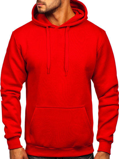 Men's Kangaroo Hoodie Red Bolf 1004