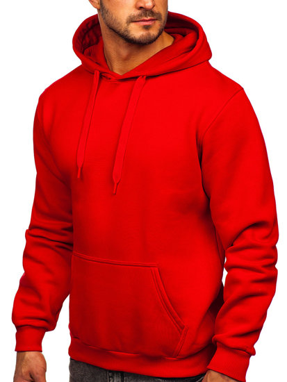 Men's Kangaroo Hoodie Red Bolf 1004