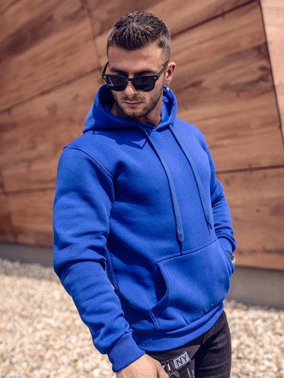 Men's Kangaroo Hoodie Royal Blue Bolf 1004