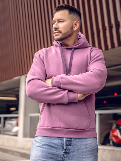 Men's Kangaroo Hoodie Violet Bolf 1004