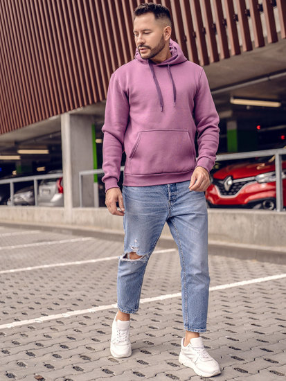 Men's Kangaroo Hoodie Violet Bolf 1004