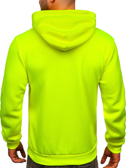 Men's Kangaroo Hoodie Yellow-Neon Bolf 1004