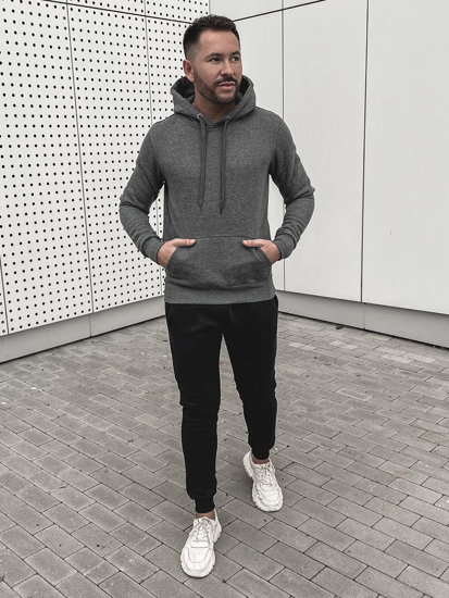 Men's Kangaroo Tracksuit Anthracite Bolf D002