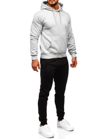 Men's Kangaroo Tracksuit Light Grey Bolf D002