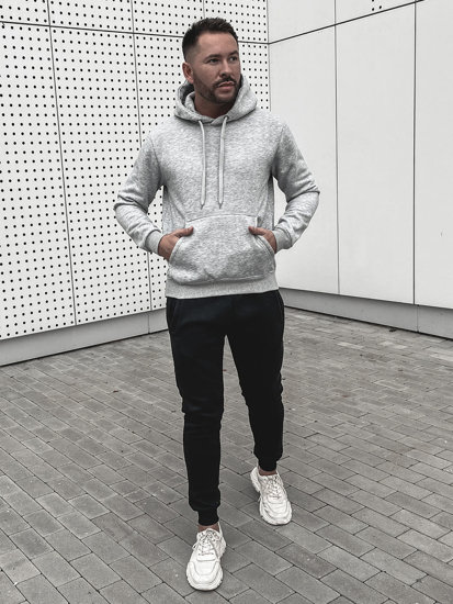 Men's Kangaroo Tracksuit Light Grey Bolf D002