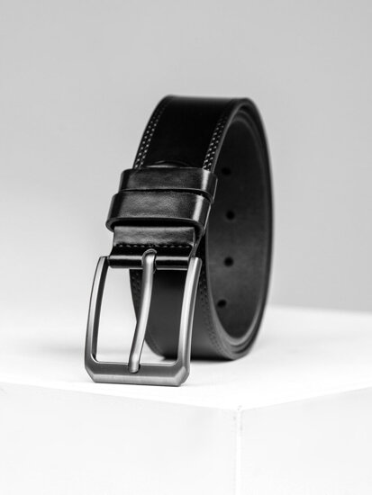 Men’s Leather Belt Black Bolf 831-1