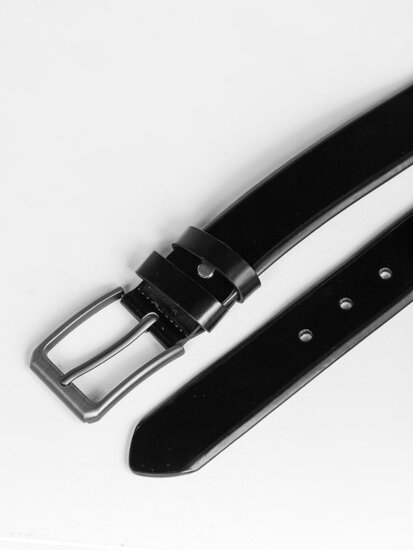 Men’s Leather Belt Black Bolf 831-3