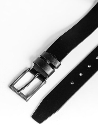 Men’s Leather Belt Black Bolf 831