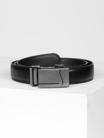 Men's Leather Belt Black Bolf BL014A