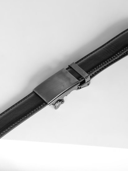 Men's Leather Belt Black Bolf BL014C