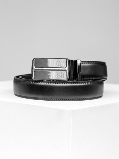 Men’s Leather Belt Black Bolf C002