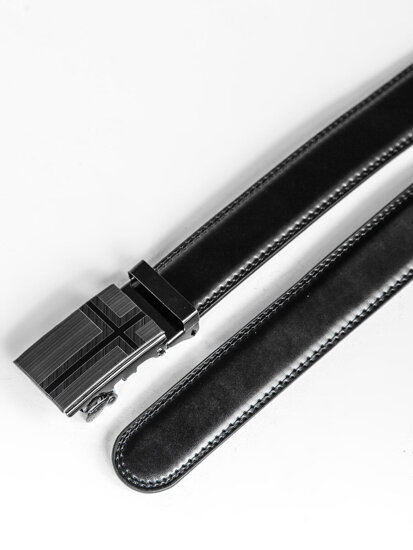 Men’s Leather Belt Black Bolf C009