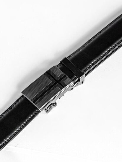 Men’s Leather Belt Black Bolf C009