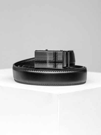 Men’s Leather Belt Black Bolf C009