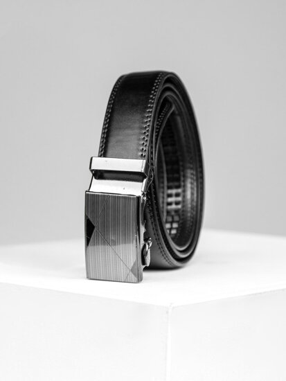 Men’s Leather Belt Black Bolf C010