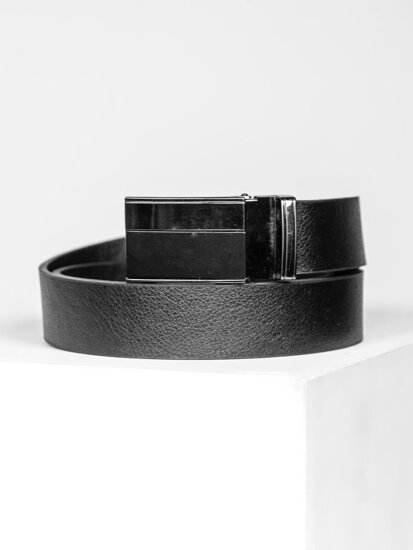 Men’s Leather Belt Black Bolf C012