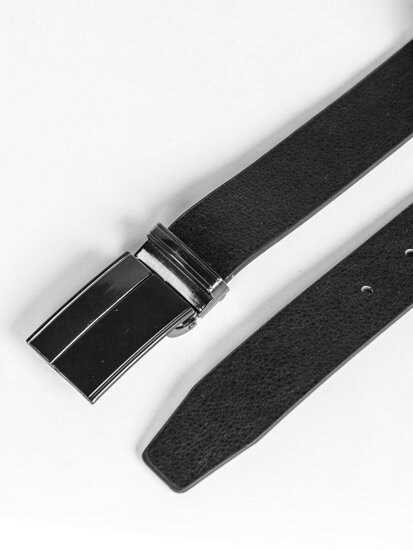 Men’s Leather Belt Black Bolf C012