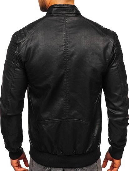 Men's Leather Jacket Black Bolf 2001