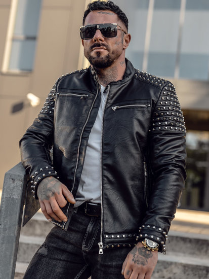 Biker jacket studs best sale