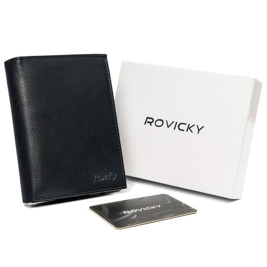 Men's Leather Wallet Black 12227