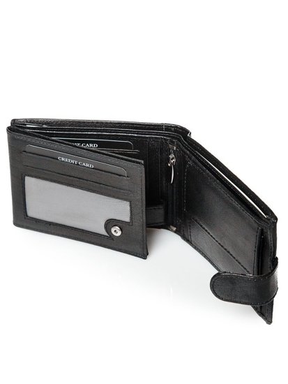 Men's Leather Wallet Black 3080