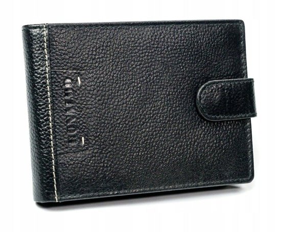 Men's Leather Wallet Black 3080