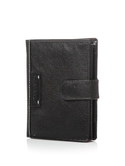 Men's Leather Wallet Black 3087