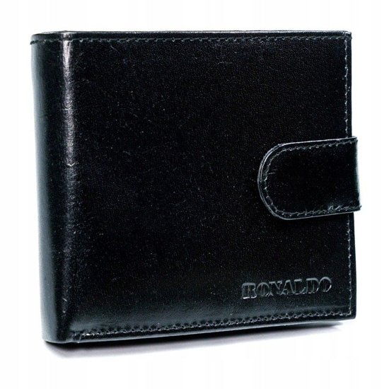 Men's Leather Wallet Black 4588