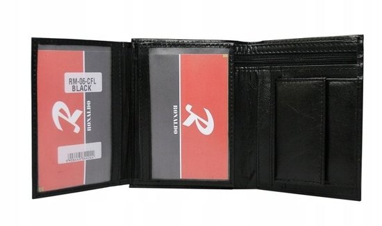 Men's Leather Wallet Black 612