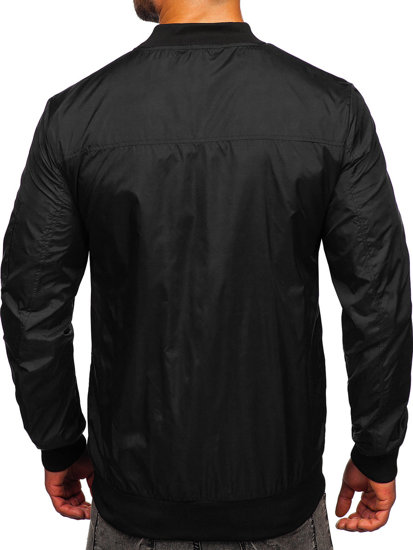 Men's Lightweight Bomber Jacket Black 8M97