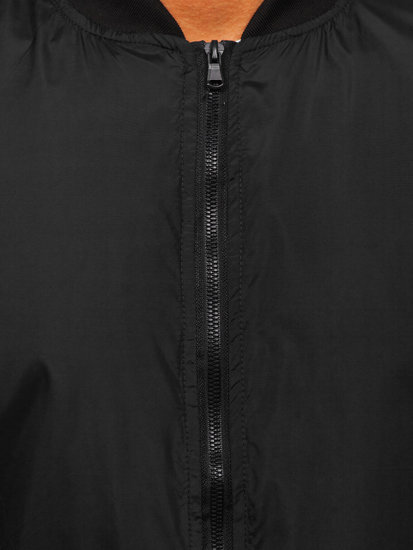 Men's Lightweight Bomber Jacket Black 8M97