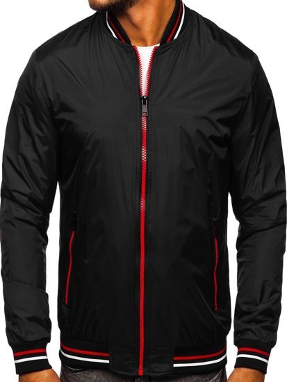 Men's Lightweight Bomber Jacket Black Bolf 6523