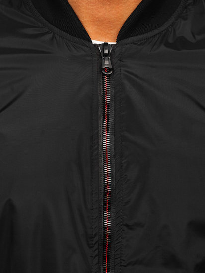 Men's Lightweight Bomber Jacket Black Bolf 7116