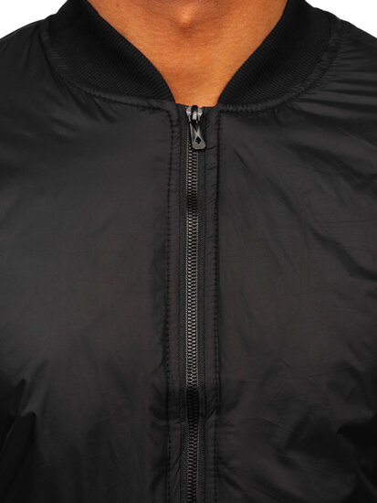 Men's Lightweight Bomber Jacket Black Bolf AK95