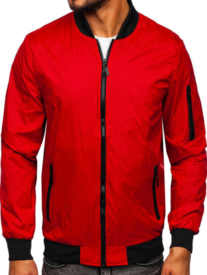 Men's Lightweight Bomber Jacket Red Bolf 5M708