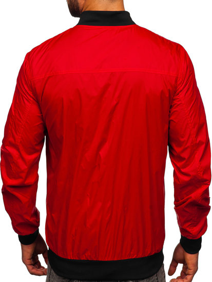 Men's Lightweight Bomber Jacket Red Bolf 5M708