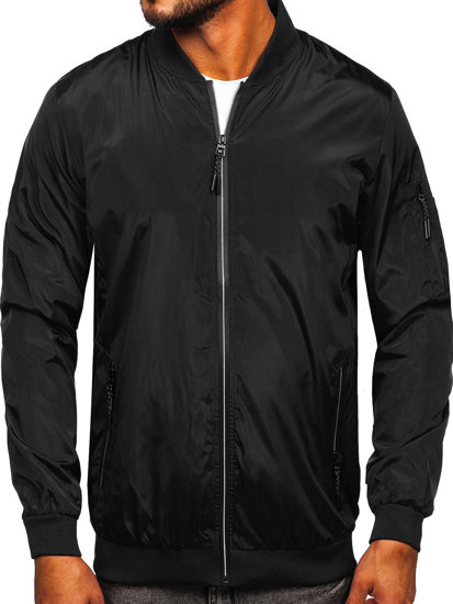 Men's Lightweight Jacket Black-Grey Bolf W3908