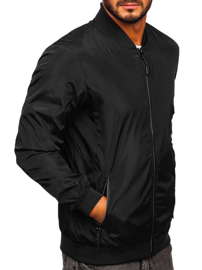 Men's Lightweight Jacket Black-Grey Bolf W3908