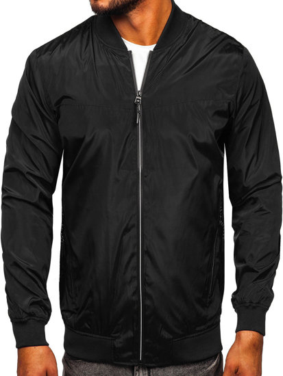 Men's Lightweight Jacket Black-Grey Bolf W3909