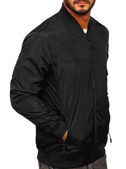 Men's Lightweight Jacket Black-Grey Bolf W3909