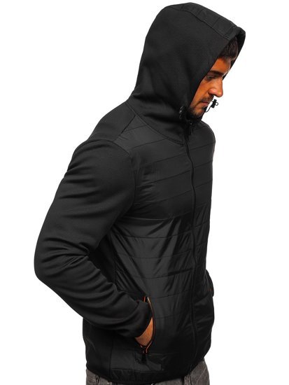 Men's Lightweight Jacket Black-Orange Bolf KS2160