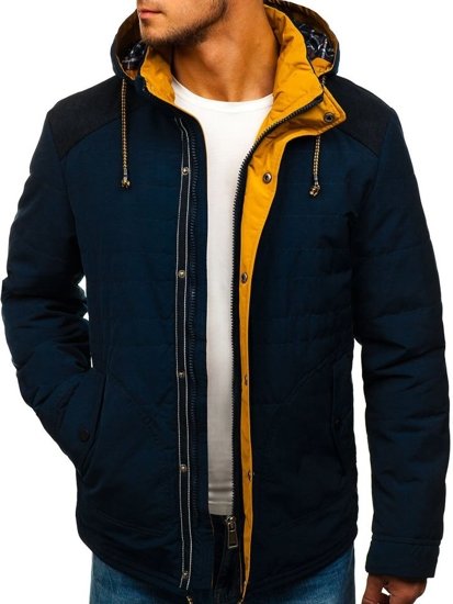 Men's Lightweight Jacket Navy Blue Bolf 1815