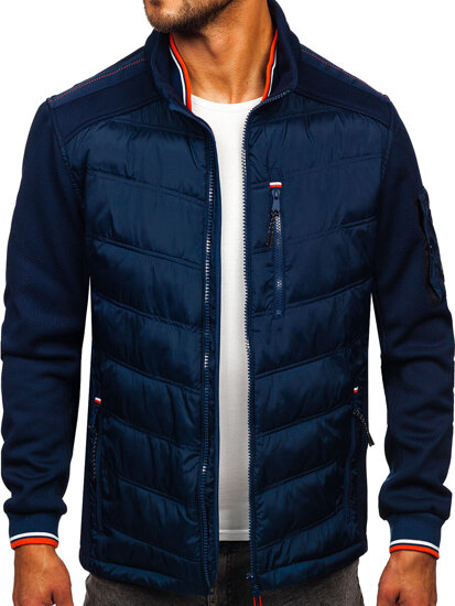 Men's Lightweight Jacket Navy Blue Bolf EX2357