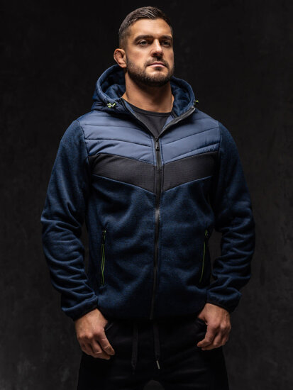 Men's Lightweight Jacket Navy Blue-Green Bolf BKS2153