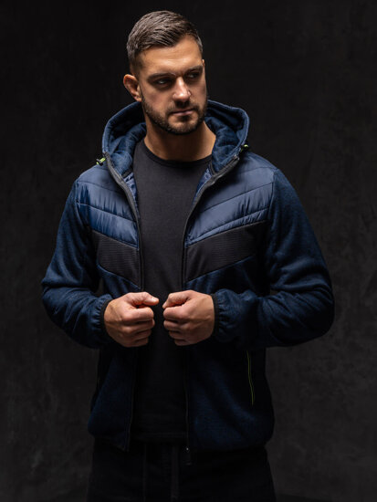 Men's Lightweight Jacket Navy Blue-Green Bolf BKS2153