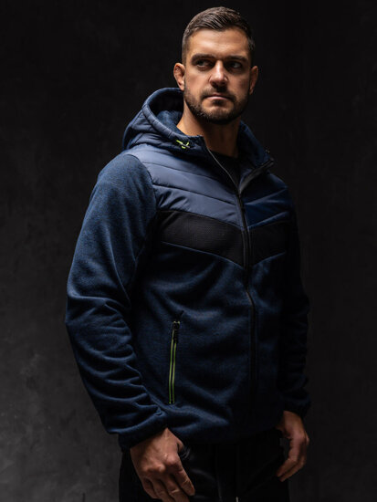 Men's Lightweight Jacket Navy Blue-Green Bolf BKS2153