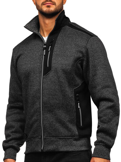 Men's Lightweight Jacket with stand up collar Graphite Bolf TC1232