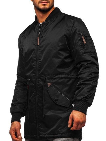 Men's Lightweight Parka Jacket Black Bolf JK363