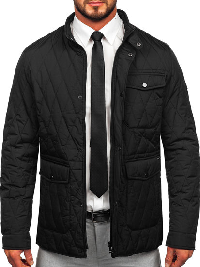 Men's Lightweight Quilted Jacket Black Bolf 22M19